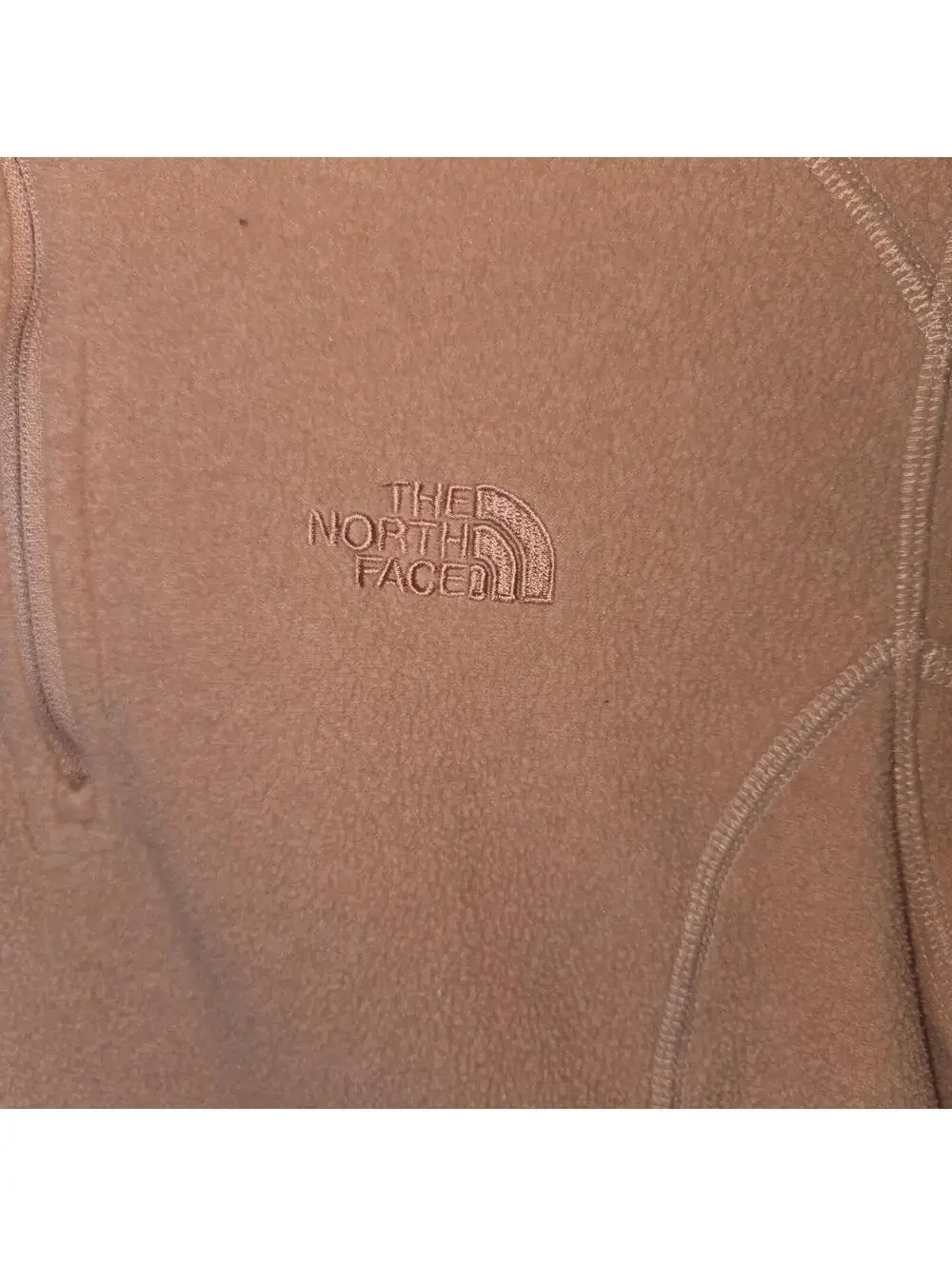 The North Face Coral Peach Lightweight Fleece 1/4 Zip Pullover Women Jacket S/P - Picture 3 of 12